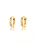 Éclat Hoops Small Sparkling 18K Gold Plated