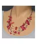 Multi-layers Necklace - Red Beads