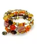 Multilayered Beads Bracelet "Orange"