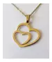 "Chic & Simple -Hearts No.1"Gold Color Necklace