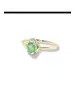 18k emerald and diamond ring