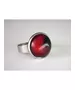 "Red Flow" Resin Art Ring