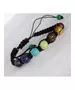 "7 Chakras -3" Natural Stones Handmade Men's Bracelet